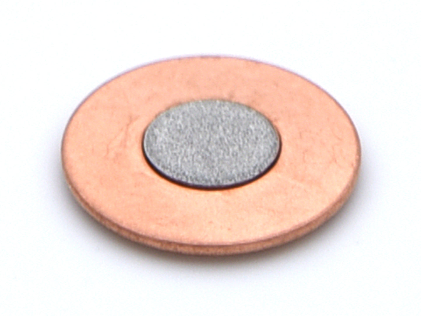 STAINLESS STEEL SINTERED COPPER GASKET FOR SWAGELOK OUTLET VCR 1/4" 204°C MAX CU-4-VCR-2-2M