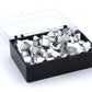 SET OF 100 ALUMINUM CRUCIBLES 120 MICROLITERS - D:6.7X5.5